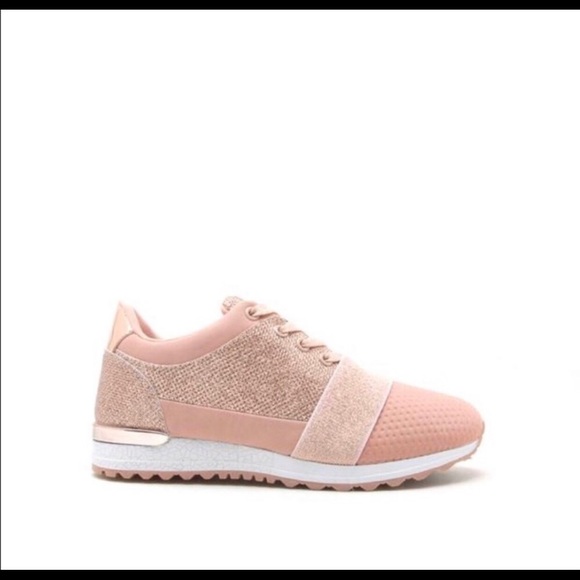 NWT Sparkly Pink Sneakers - Picture 4 of 8